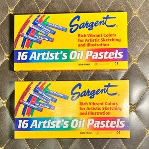 Set of 2 Sargent Art Oil Pastels Artist Set Of 16 Pastel Colors Unopened Package